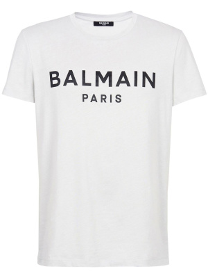

Logo-print cotton T-shirt, Balmain Logo-print cotton T-shirt