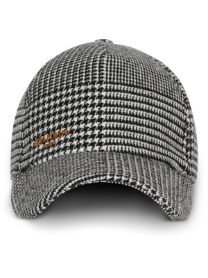 

Prince of wales print wool cap, Balmain Prince of wales print wool cap