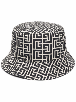 

Monogram-pattern bucket hat, Balmain Monogram-pattern bucket hat