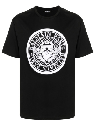 

Logo-print cotton T-shirt, Balmain Logo-print cotton T-shirt