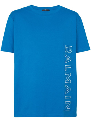 

Logo-print short-sleeved cotton T-shirt, Balmain Logo-print short-sleeved cotton T-shirt