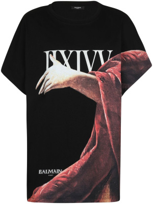 

Graphic-print cotton T-shirt, Balmain Graphic-print cotton T-shirt