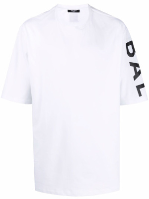 

Side logo-print oversize T-shirt, Balmain Side logo-print oversize T-shirt