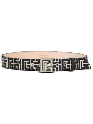 

PB monogram jacquard belt, Balmain PB monogram jacquard belt