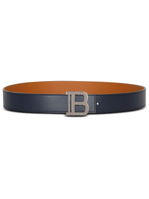 

Logo-buckle leather belt, Balmain Logo-buckle leather belt