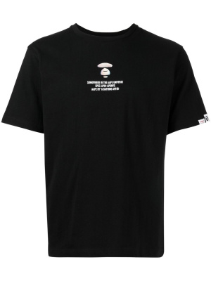 

'AAPE Universe' logo-print T-shirt, AAPE BY *A BATHING APE® 'AAPE Universe' logo-print T-shirt