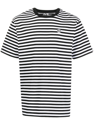 

Striped logo-patch T-Shirt, AAPE BY *A BATHING APE® Striped logo-patch T-Shirt