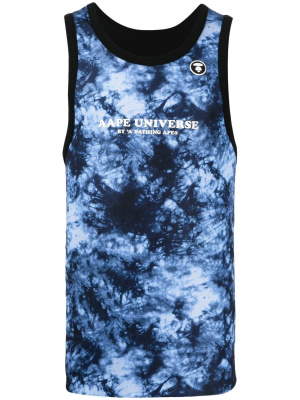

Tie-dye branded vest, AAPE BY *A BATHING APE® Tie-dye branded vest