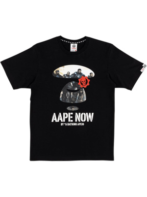

X GEARS 5 Moonface crew neck T-shirt, AAPE BY *A BATHING APE® X GEARS 5 Moonface crew neck T-shirt