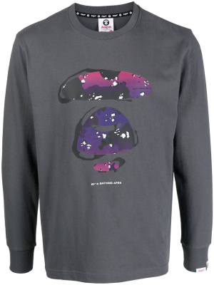 

Graphic-print long-sleeve T-shirt, AAPE BY *A BATHING APE® Graphic-print long-sleeve T-shirt