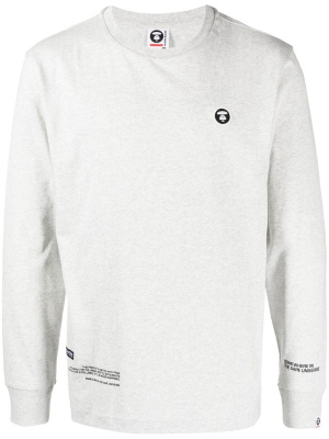 

Logo-print long-sleeve shirt, AAPE BY *A BATHING APE® Logo-print long-sleeve shirt