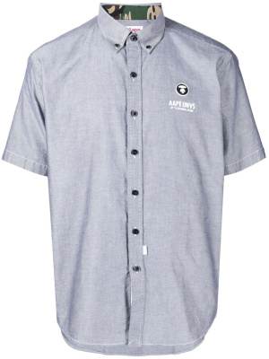 

Logo-patch short-sleeve shirt, AAPE BY *A BATHING APE® Logo-patch short-sleeve shirt