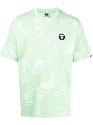

Logo-patch cotton T-shirt, AAPE BY *A BATHING APE® Logo-patch cotton T-shirt
