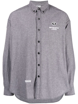 

Logo-print cotton short, AAPE BY *A BATHING APE® Logo-print cotton short