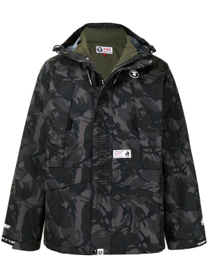 

Camouflage layered jacket, AAPE BY *A BATHING APE® Camouflage layered jacket