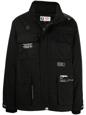 

Logo-print jacket, AAPE BY *A BATHING APE® Logo-print jacket