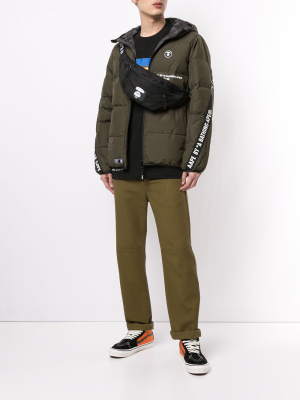 

Reversible hooded padded jacket, AAPE BY *A BATHING APE® Reversible hooded padded jacket