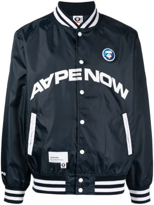 

Patch-detail bomber jacket, AAPE BY *A BATHING APE® Patch-detail bomber jacket