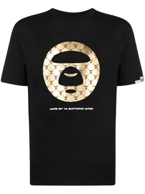 

Logo-stamp crew-neck T-shirt, AAPE BY *A BATHING APE® Logo-stamp crew-neck T-shirt