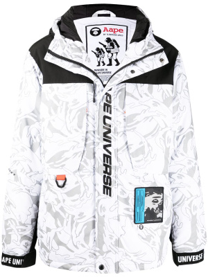

Graphic-print padded jacket, AAPE BY *A BATHING APE® Graphic-print padded jacket