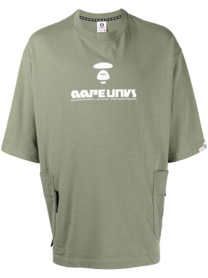 

Logo-print T-shirt, AAPE BY *A BATHING APE® Logo-print T-shirt