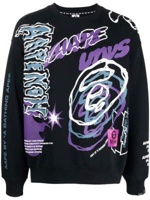

Logo graphic print T-shirt, AAPE BY *A BATHING APE® Logo graphic print T-shirt