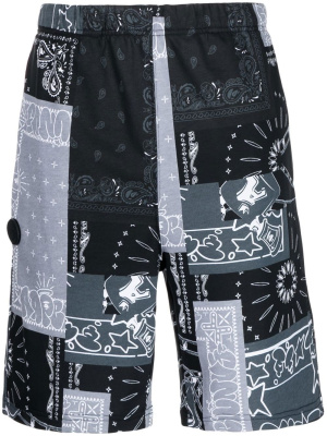 

Mix-print slip-on Bermuda shorts, AAPE BY *A BATHING APE® Mix-print slip-on Bermuda shorts