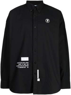 

Cotton text-print shirt, AAPE BY *A BATHING APE® Cotton text-print shirt