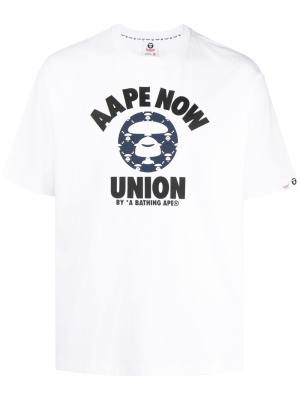 

Logo-print cotton T-shirt, AAPE BY *A BATHING APE® Logo-print cotton T-shirt