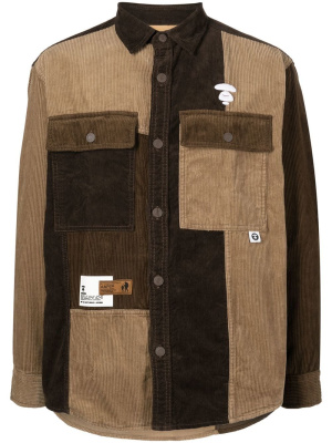 

Patchwork corduroy shirt, AAPE BY *A BATHING APE® Patchwork corduroy shirt
