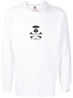 

Graphic logo-print T-shirt, AAPE BY *A BATHING APE® Graphic logo-print T-shirt