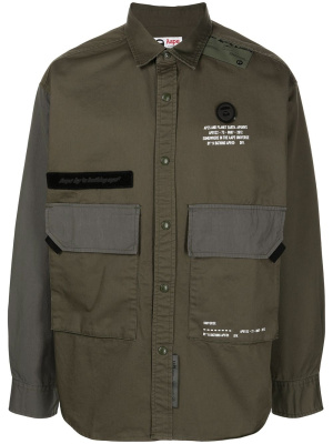 

Ape-patch military shirt, AAPE BY *A BATHING APE® Ape-patch military shirt