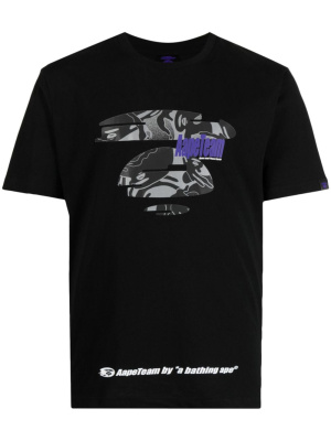 

Logo-print cotton T-shirt, AAPE BY *A BATHING APE® Logo-print cotton T-shirt