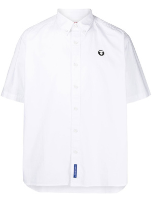 

Logo-patch button-up shirt, AAPE BY *A BATHING APE® Logo-patch button-up shirt