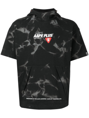

Tie-dye logo-print T-shirt, AAPE BY *A BATHING APE® Tie-dye logo-print T-shirt