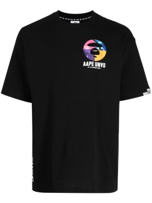 

Logo-detail cotton T-shirt, AAPE BY *A BATHING APE® Logo-detail cotton T-shirt