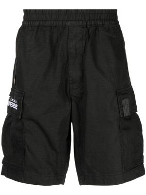 

Logo-patch cotton bermuda shorts, AAPE BY *A BATHING APE® Logo-patch cotton bermuda shorts