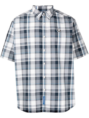 

Short-sleeve check-print shirt, AAPE BY *A BATHING APE® Short-sleeve check-print shirt