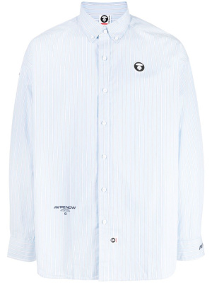 

Logo-patch detail shirt, AAPE BY *A BATHING APE® Logo-patch detail shirt