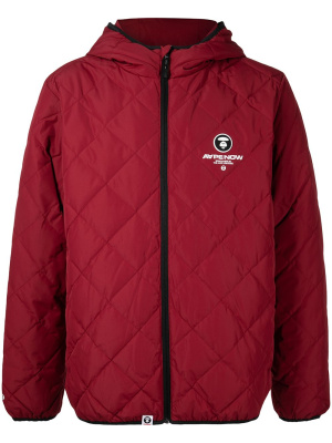 

Logo-print quilted jacket, AAPE BY *A BATHING APE® Logo-print quilted jacket