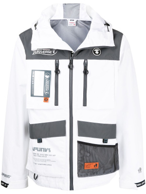 

Panelled hooded jacket, AAPE BY *A BATHING APE® Panelled hooded jacket