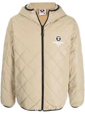 

Quilted-finish hooded jacket, AAPE BY *A BATHING APE® Quilted-finish hooded jacket