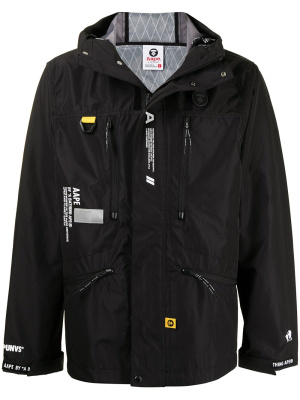 

Zip-front hooded jacket, AAPE BY *A BATHING APE® Zip-front hooded jacket