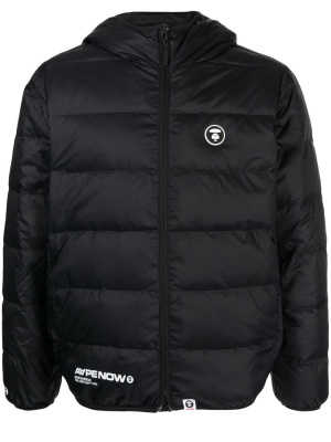 

Logo-patch down jacket, AAPE BY *A BATHING APE® Logo-patch down jacket