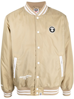 

Logo-patch bomber jacket, AAPE BY *A BATHING APE® Logo-patch bomber jacket