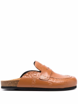 

Logo-debossed loafer mules, JW Anderson Logo-debossed loafer mules