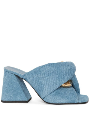 

Chain Twist denim mules, JW Anderson Chain Twist denim mules
