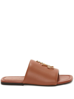 

JW Anchor plaque slide sandals, JW Anderson JW Anchor plaque slide sandals