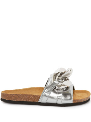 

Chain metallic slides, JW Anderson Chain metallic slides