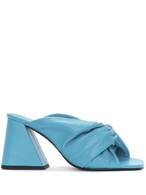 

Twisted-chain leather mules, JW Anderson Twisted-chain leather mules